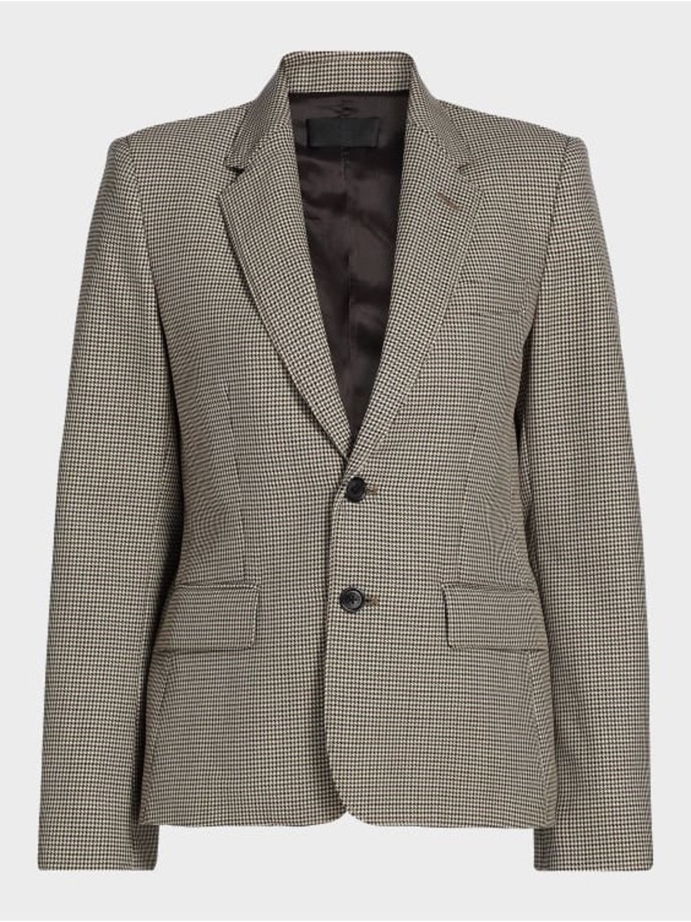 Theory Lynnia Womens Houndstooth Two-Button Blazer